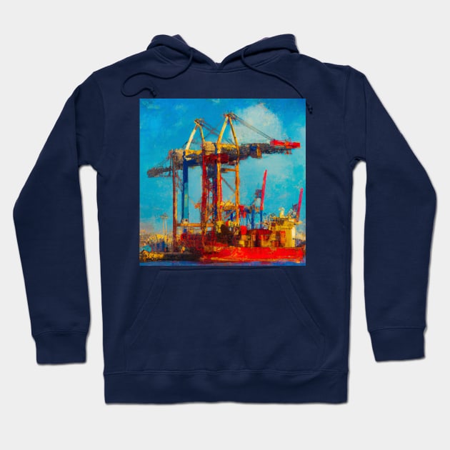 Busy Commercial Port Hoodie by Starbase79